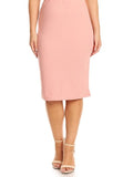 Solid Colored Pencil Skirt- Multiple Colors Available