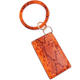 Snakeskin Key-Ring Wristlet with ID Holder *Available in Multiple Colors