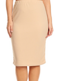 Solid Colored Pencil Skirt- Multiple Colors Available